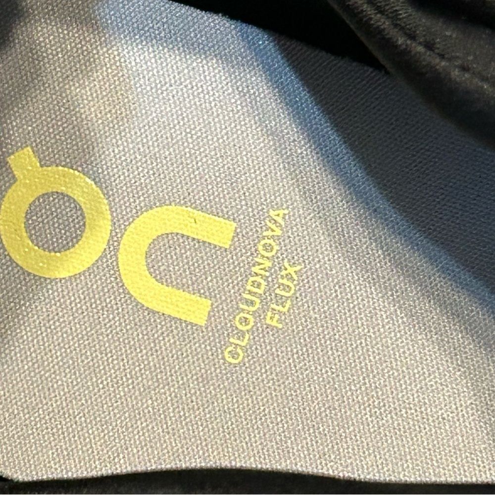 ON CLOUDNOVA FLUX black running athletic training lace up shoes sneakers womens - Picture 6 of 8